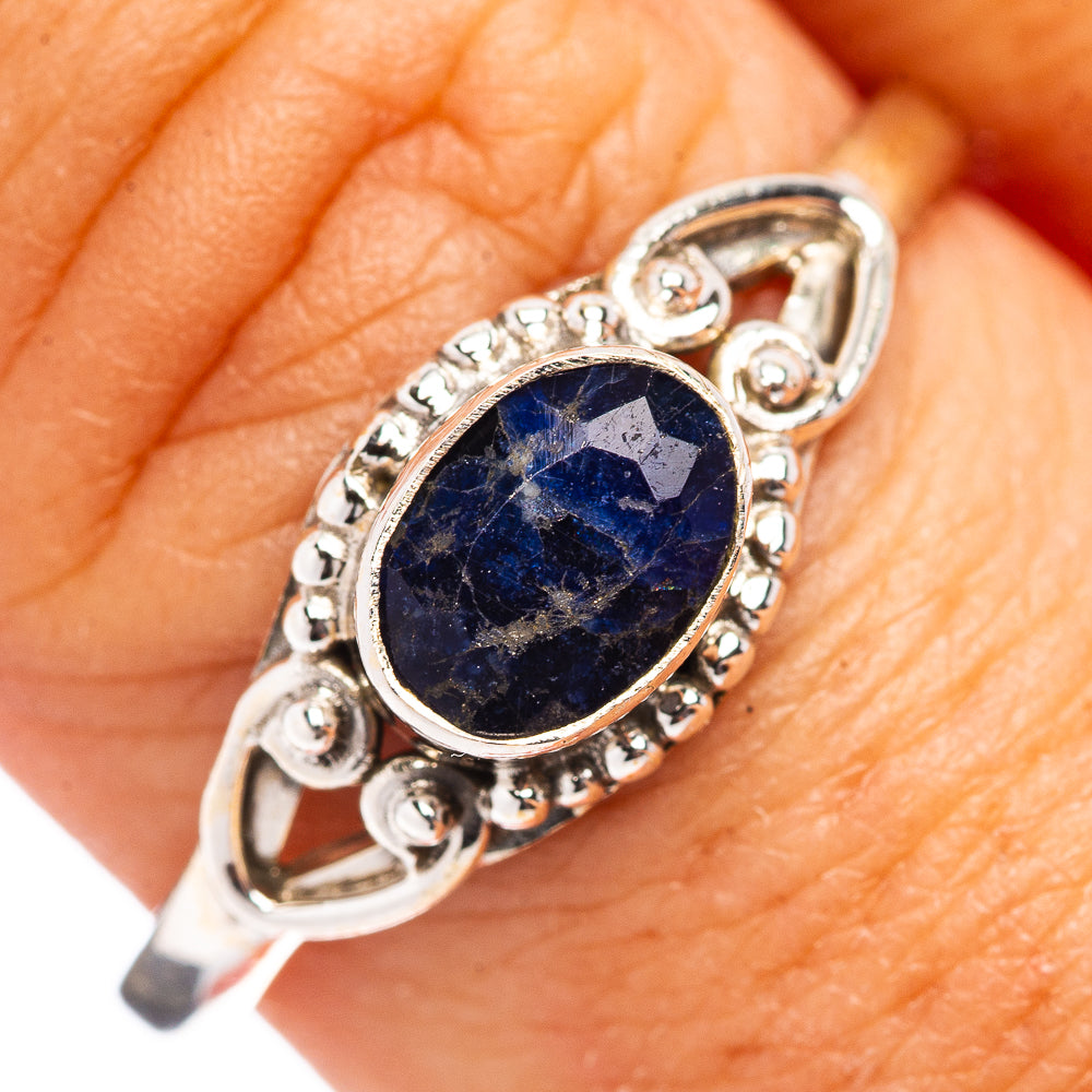 Dainty Sodalite Ring Size 10 (.925 Sterling Silver)