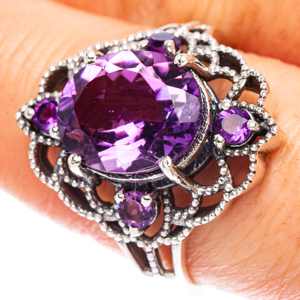Amethyst 925 Sterling Silver Ring Size 9.5 Ana Co R2479