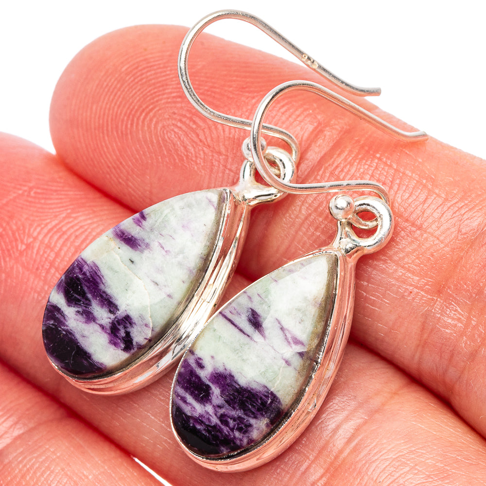 Kammererite Earrings 1 3/8" (925 Sterling Silver) E2416