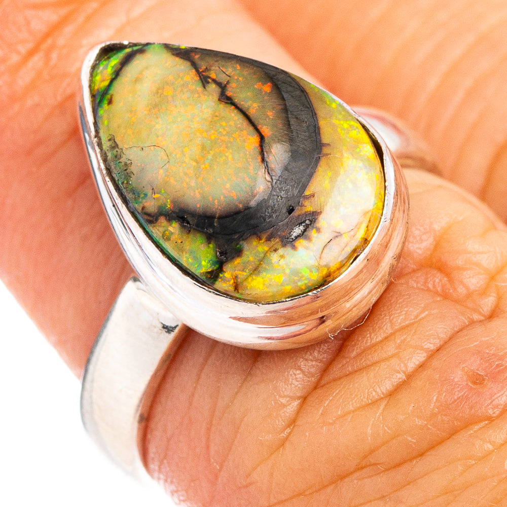 Rare Sterling Opal Ring Size 6 (.925 Sterling Silver)