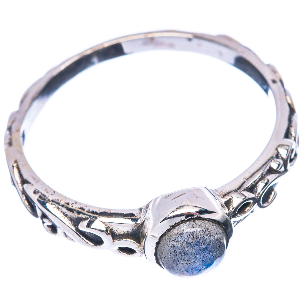 Labradorite Ring Size 7.75 (925 Sterling Silver) R5523