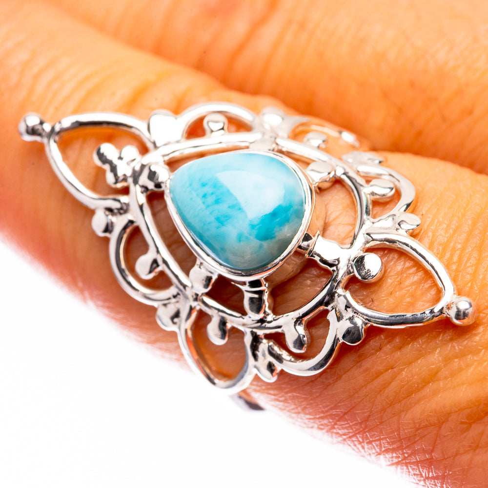 Premium Larimar Ring Size 8 (925 Sterling Silver) R141831