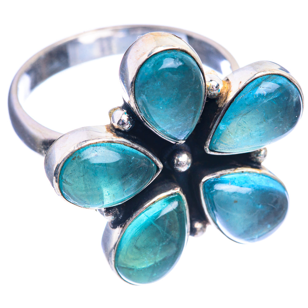 Blue Fluorite Ring Size 11 (925 Sterling Silver) R142222