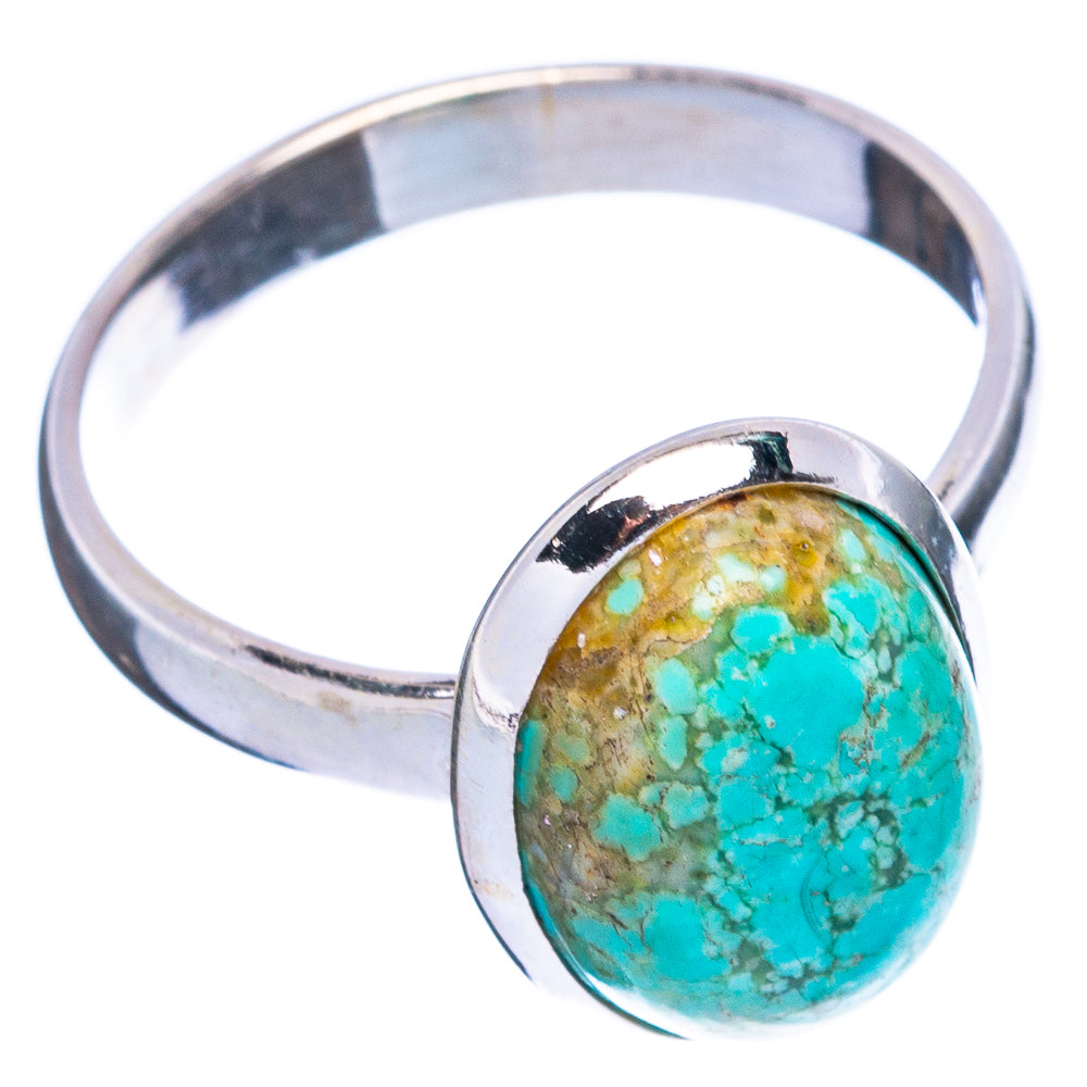 Rare Golden Hills Turquoise Ring Size 8.5 (925 Sterling Silver) R4927