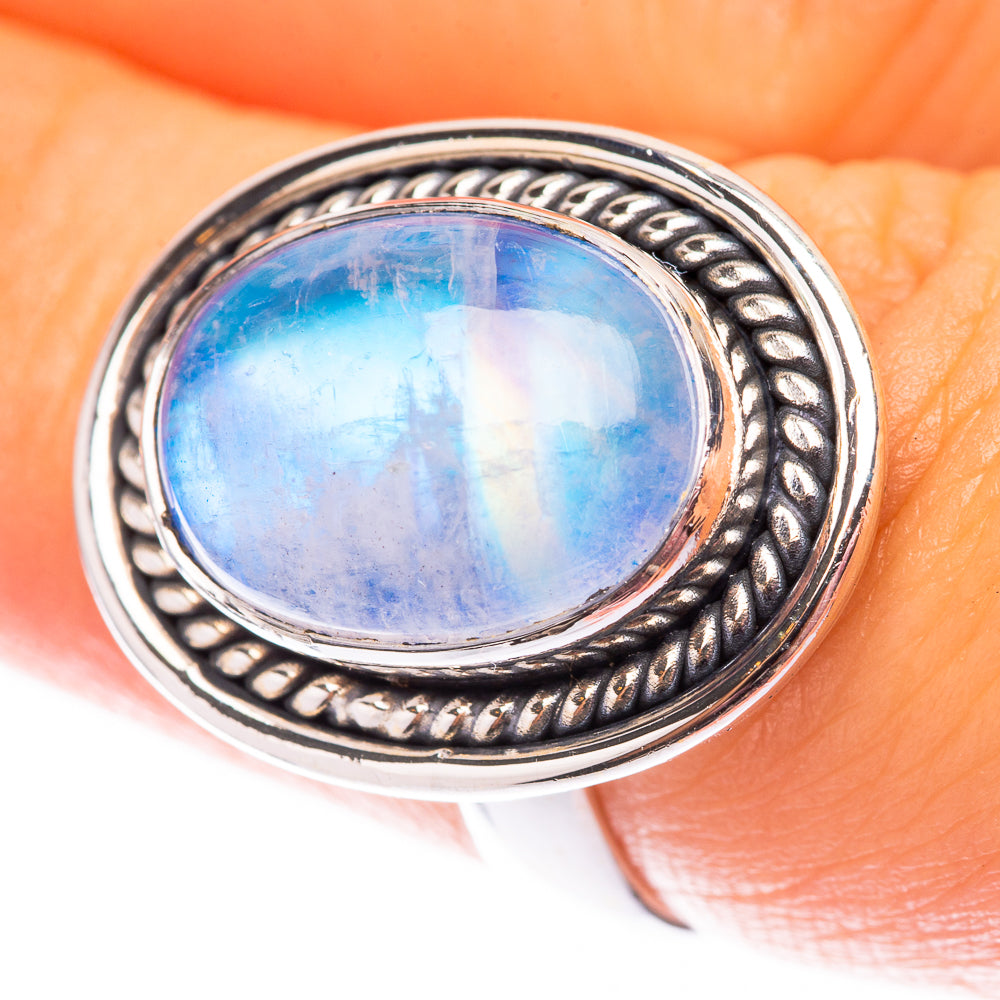 Rainbow Moonstone 925 Sterling Silver Ring Size 6.75 (925 Sterling Silver) RING140313