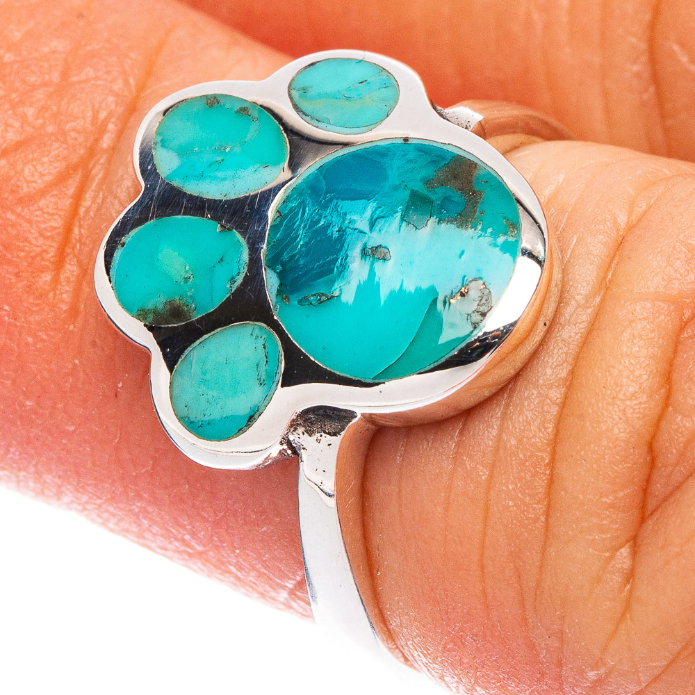 Rare Arizona Turquoise  Paw Ring Size 4.75 (925 Sterling Silver) R146810