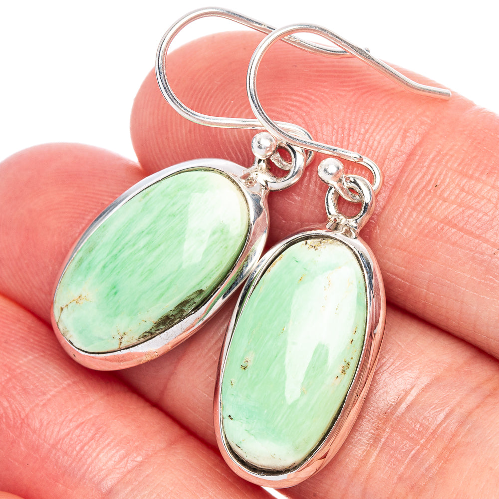 Kammererite Earrings 1 3/8" (925 Sterling Silver) E1158
