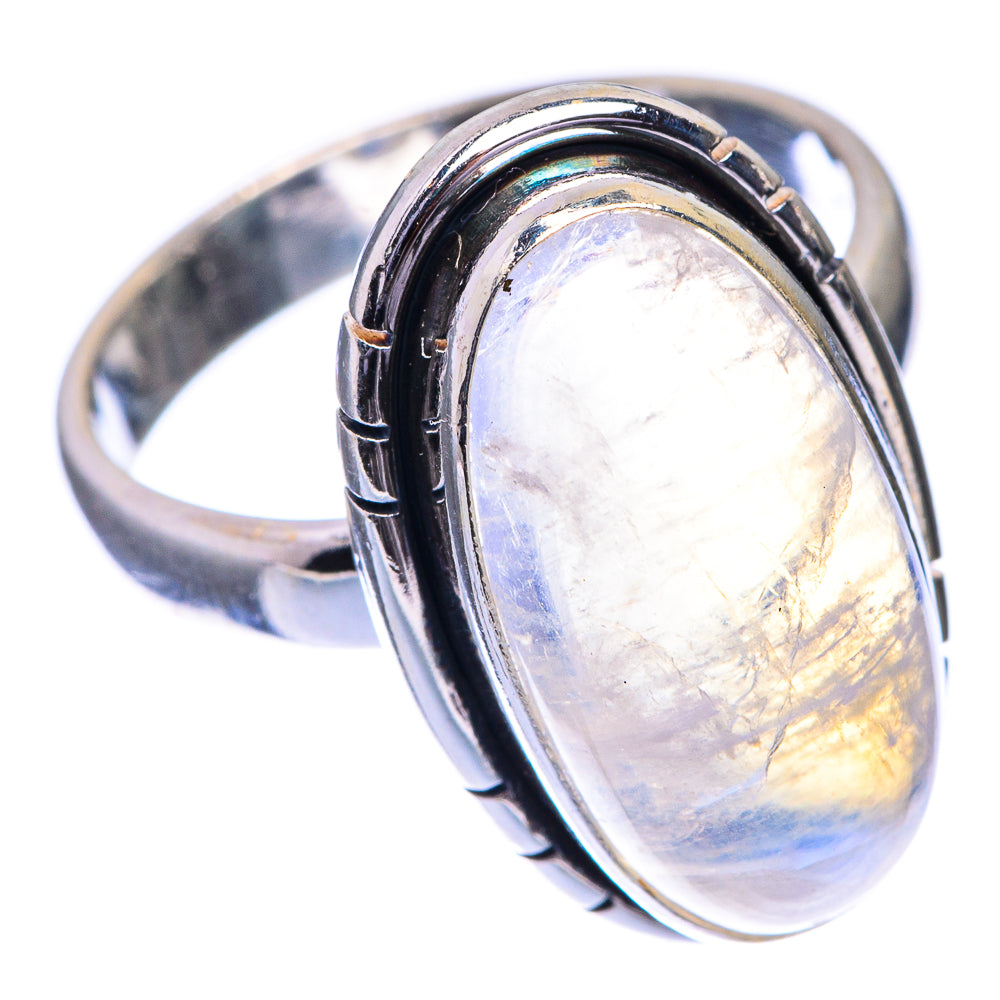 Rainbow Moonstone Ring Size 6.75 (925 Sterling Silver) RING143322