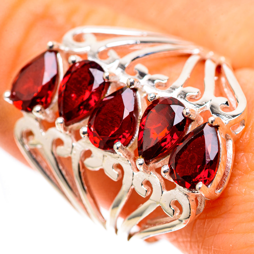 Garnet 925 Sterling Silver Ring Size 9.25 (925 Sterling Silver) RING139565