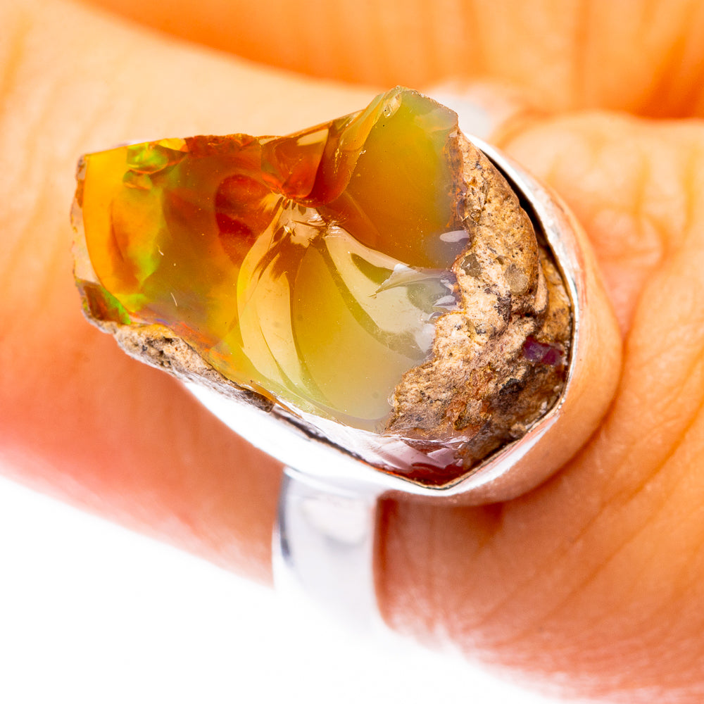 Raw Ethiopian Opal Ring Size 6 (925 Sterling Silver) R141502