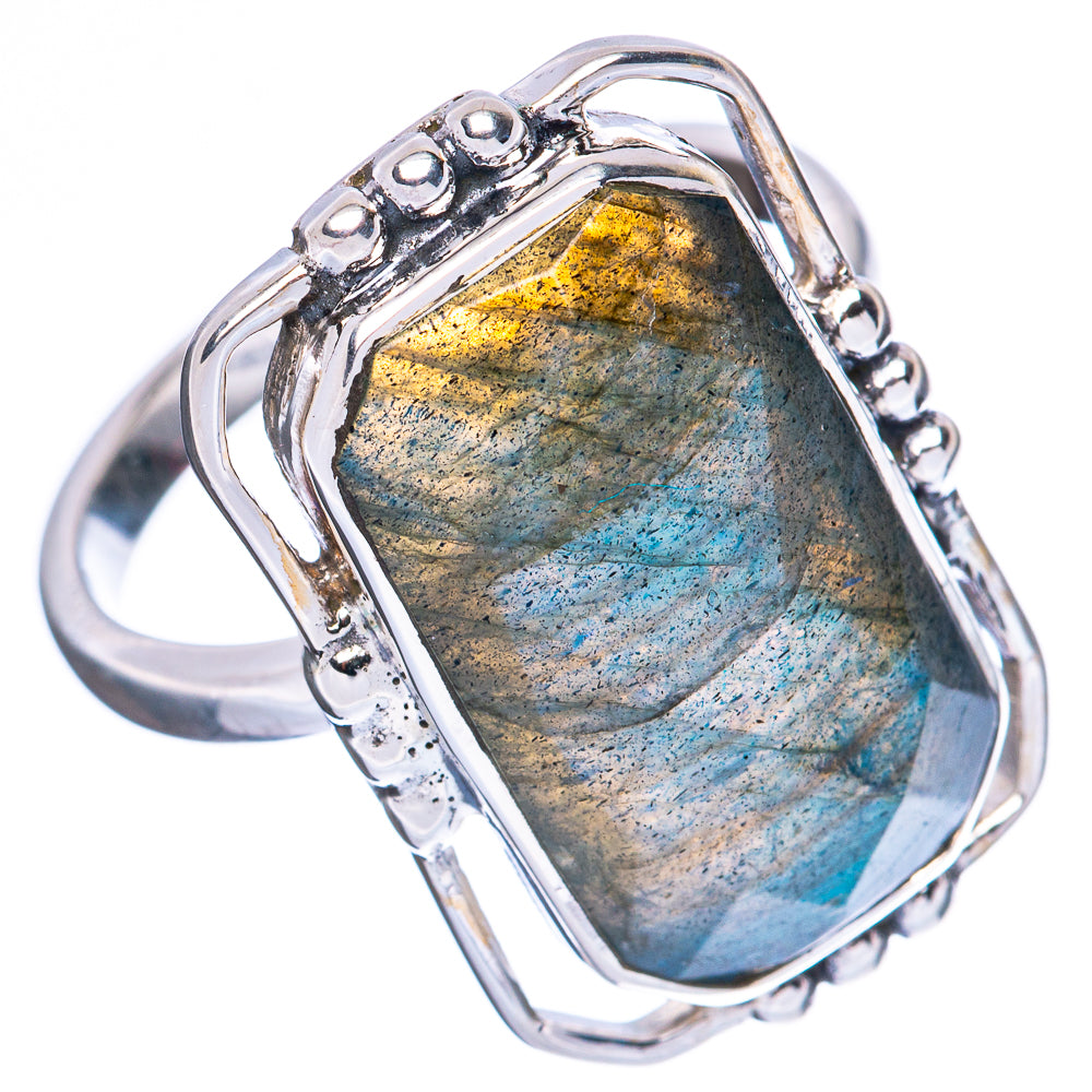 Premium Labradorite 925 Sterling Silver Ring Size 8.75 Ana Co R3564