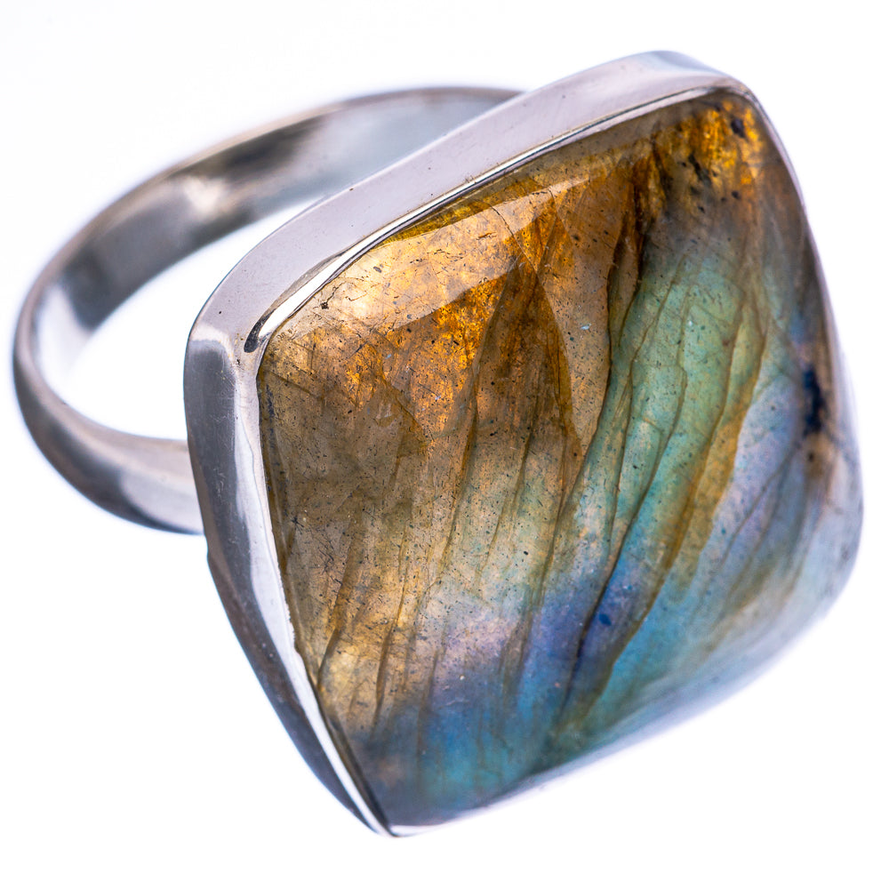 Labradorite Ring Size 9.25 (925 Sterling Silver) R3799