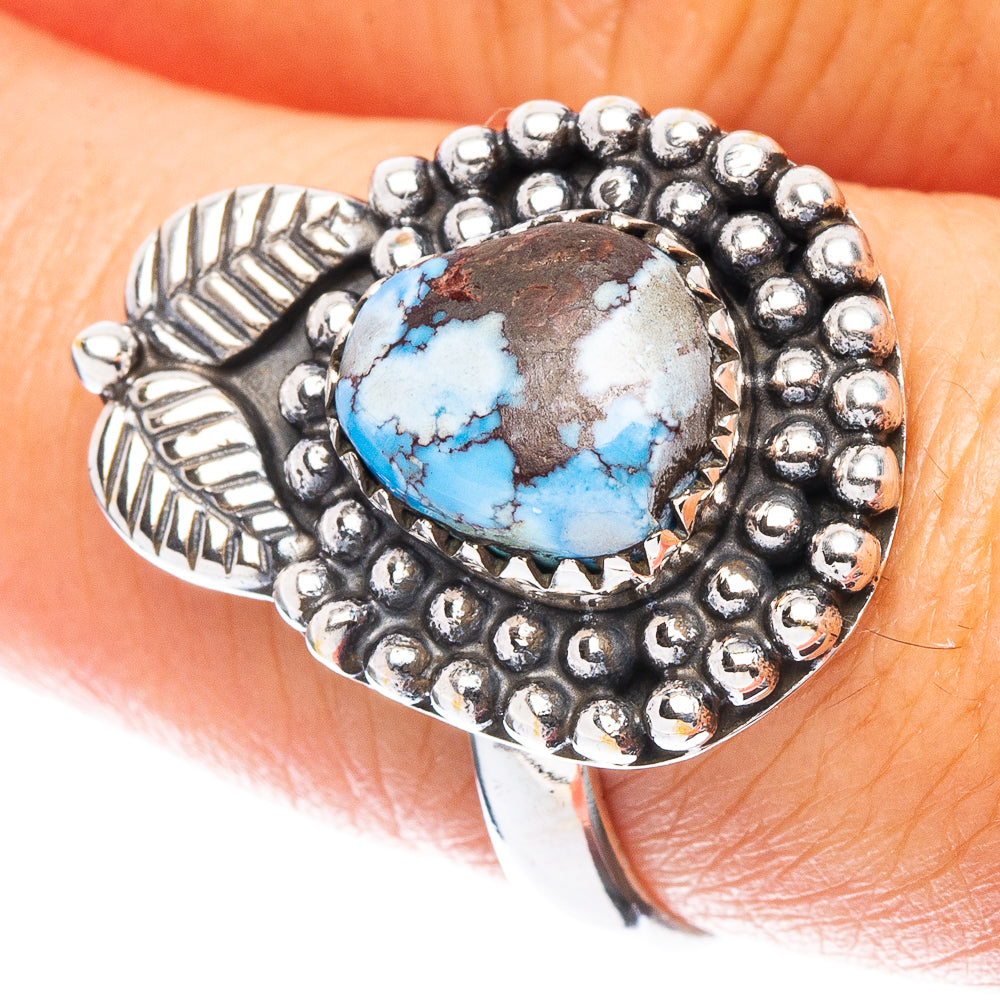 Rare Golden Hills Turquoise Ring Size 8.75 (925 Sterling Silver) R7539