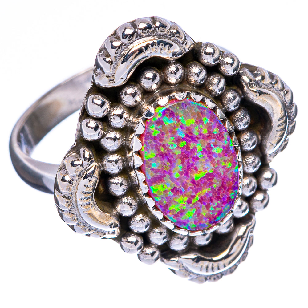 Synthetic Opal Ring Size 7 (925 Sterling Silver) R146125