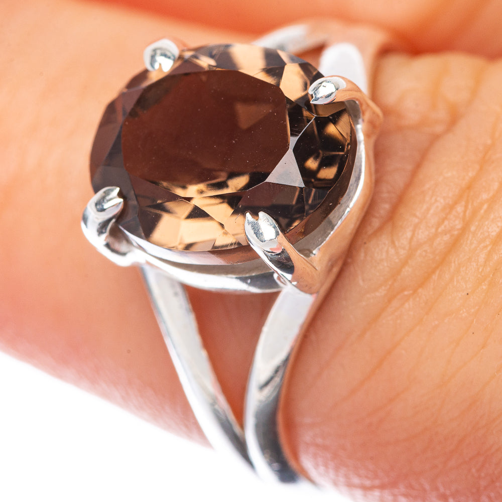 Smoky Quartz Ring Size 7.25 (925 Sterling Silver) R145141