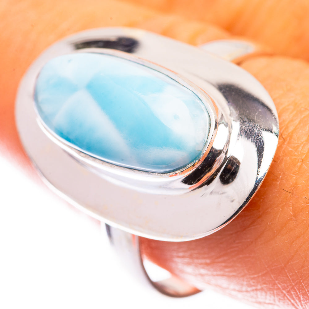 Larimar Ring Size 9.75 (925 Sterling Silver) R140708