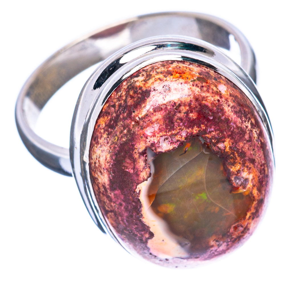 Rare Mexican Fire Opal Ring Size 7.75 (925 Sterling Silver) R2951
