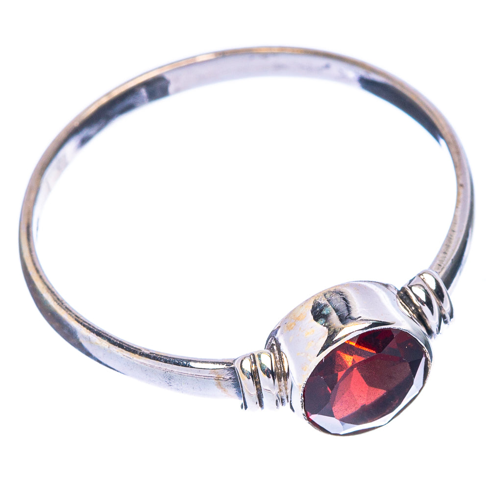 Garnet Dainty Ring Size 8.5 (925 Sterling Silver) R146761