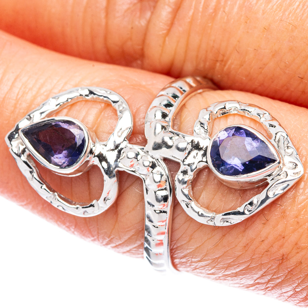 Premium Faceted Tanzanite Heart 925 Sterling Silver Ring Size 8 (925 Sterling Silver) R2654