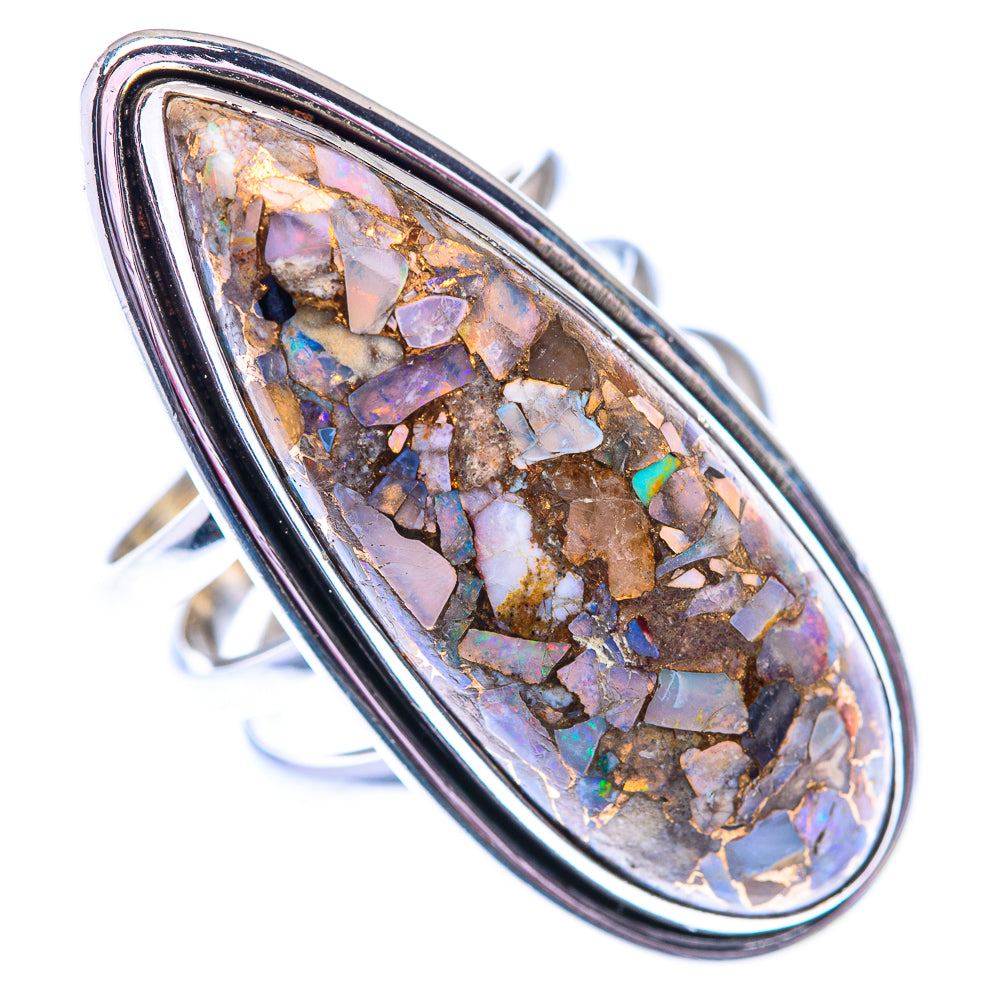 Large Brecciated Ethiopian Opal 925 Sterling Silver Ring Size 7 (925 Sterling Silver) RING140412