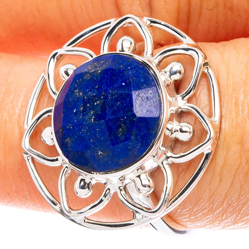 Lapis Lazuli 925 Sterling Silver Premium Ring Size 7.75 (925 Sterling Silver) R6456