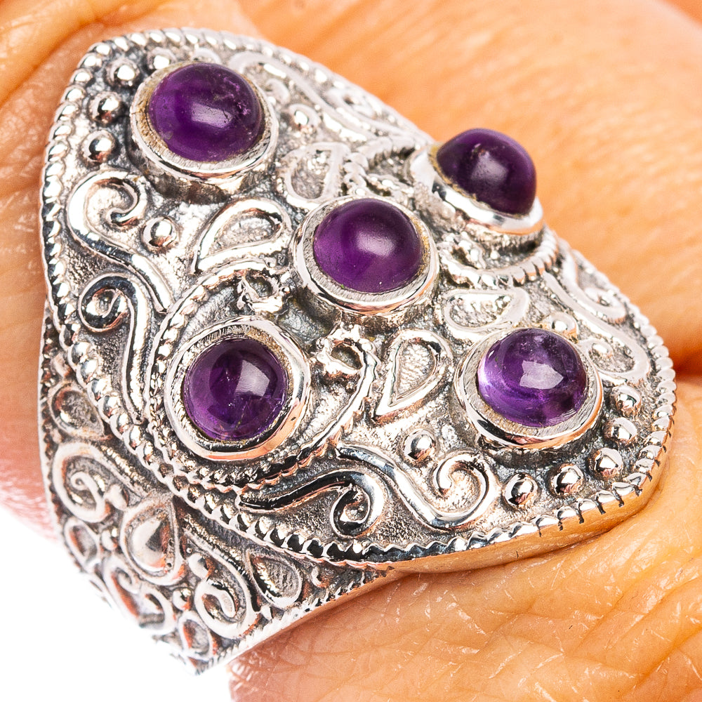 Amethyst Ring Size 6.75 (.925 Sterling Silver)