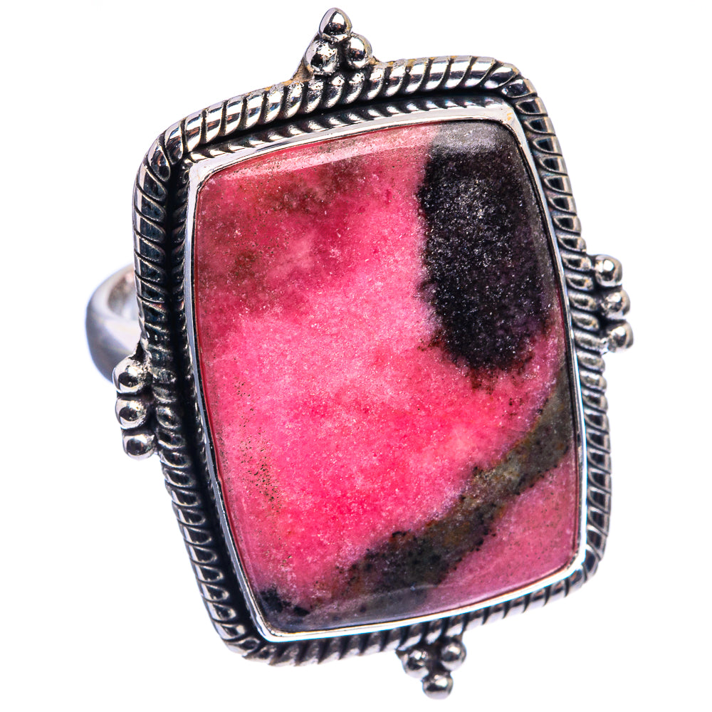 Large Rhodonite Ring Size 11 (925 Sterling Silver) R142476