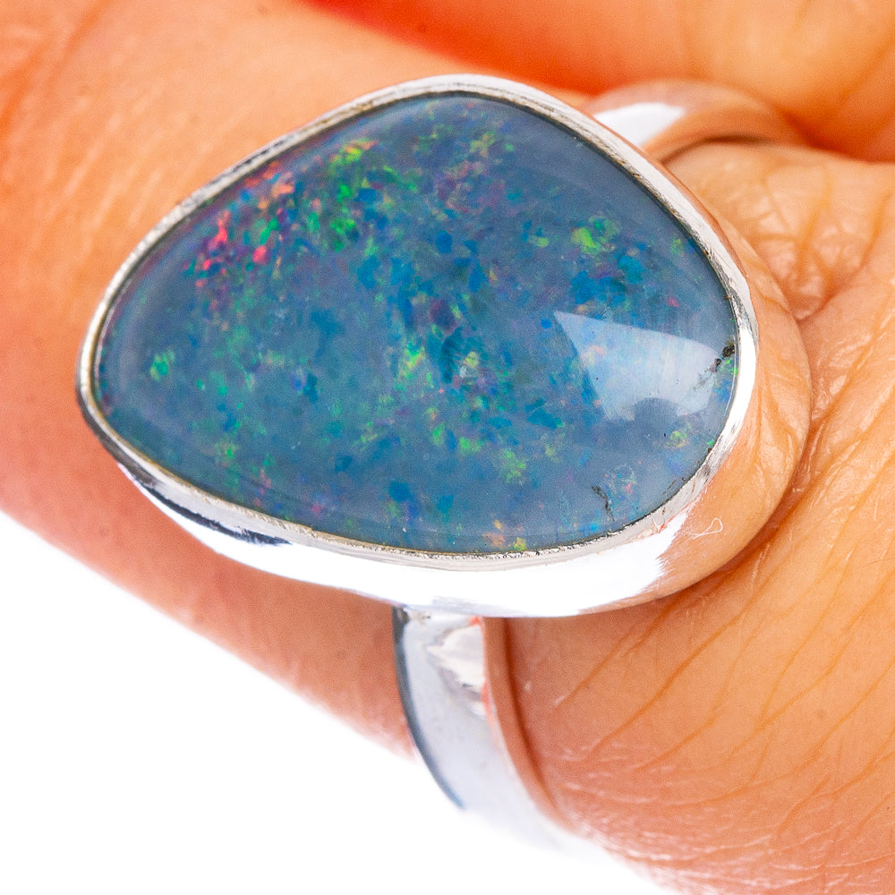 Rare Triplet Opal Ring Size 7 (925 Sterling Silver) R147187