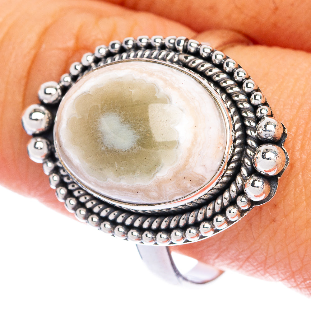 Ocean Jasper Ring Size 10.75 (925 Sterling Silver) R144406