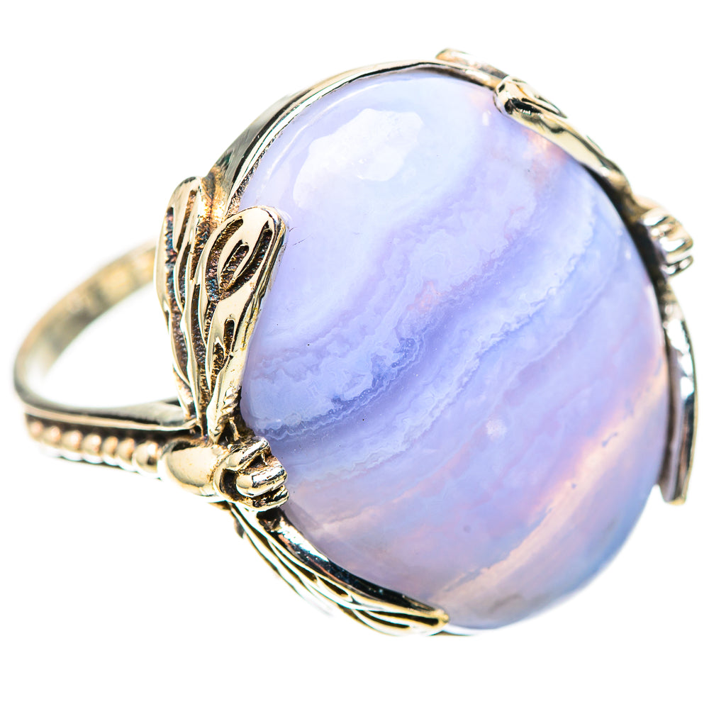 Blue Lace Agate Ring Size 9.75 (925 Sterling Silver) RING139218