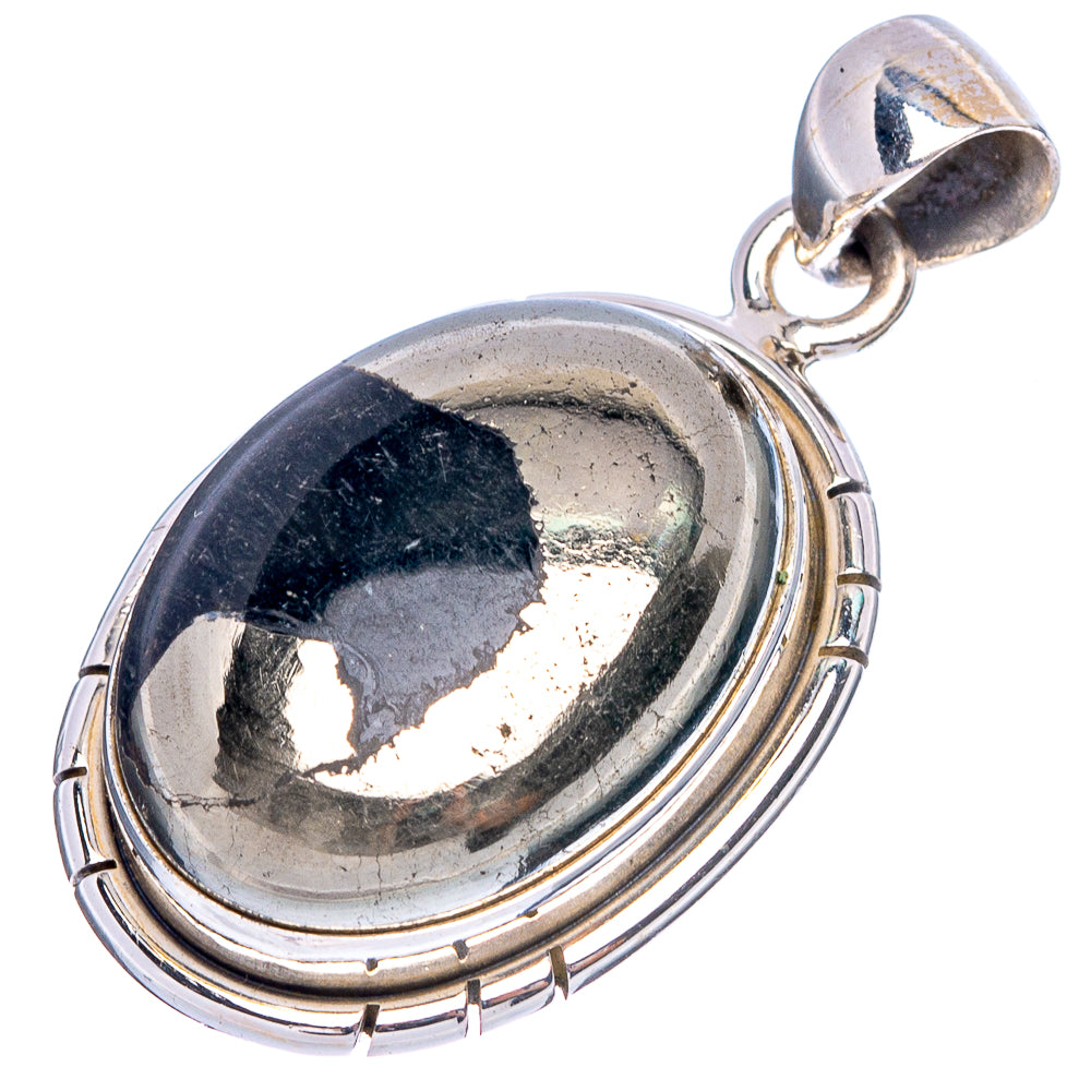 Pyrite in Magnetite Pendant 1 3/8" (925 Sterling Silver) P43397