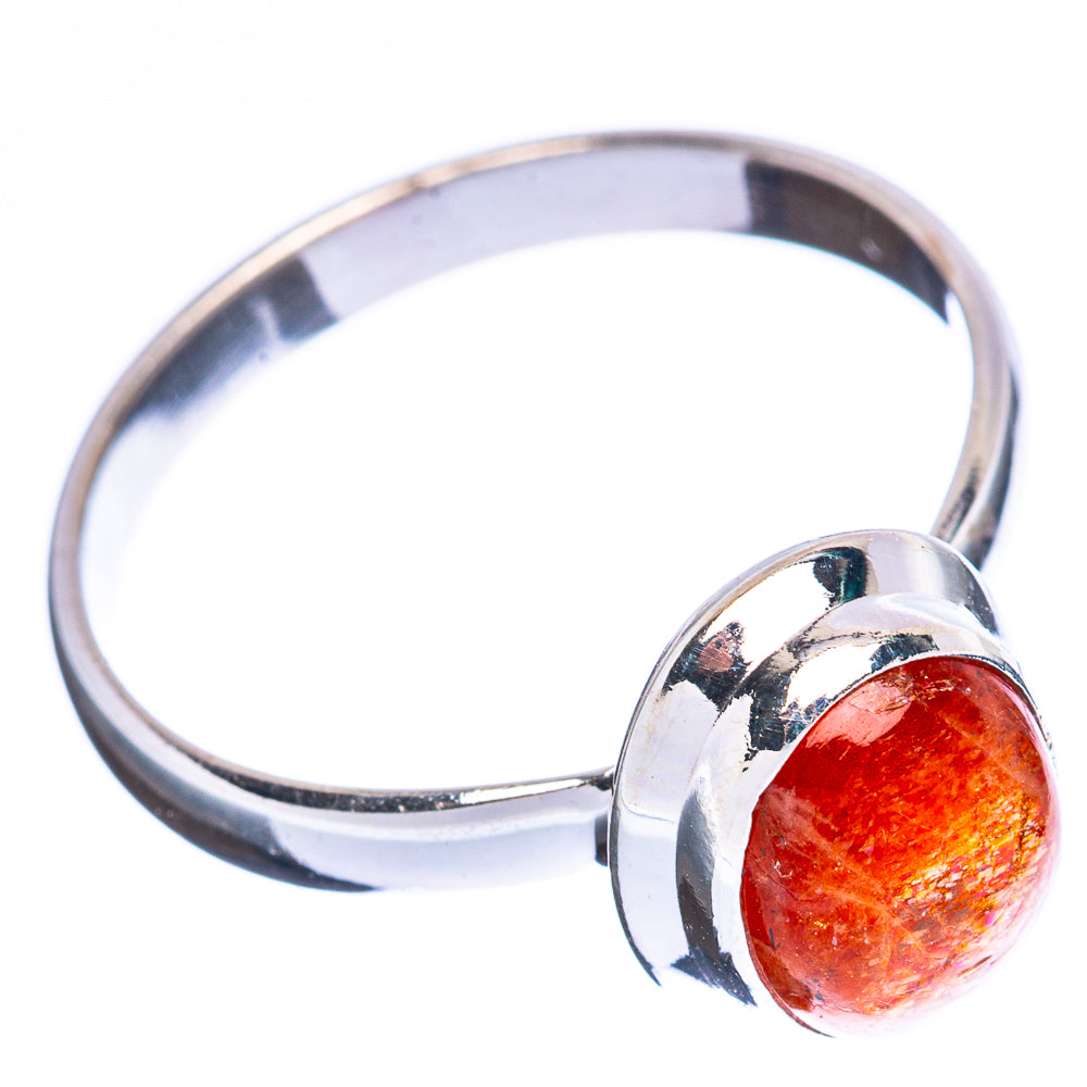 Value Sunstone Ring Size 8.25 (925 Sterling Silver) R3162