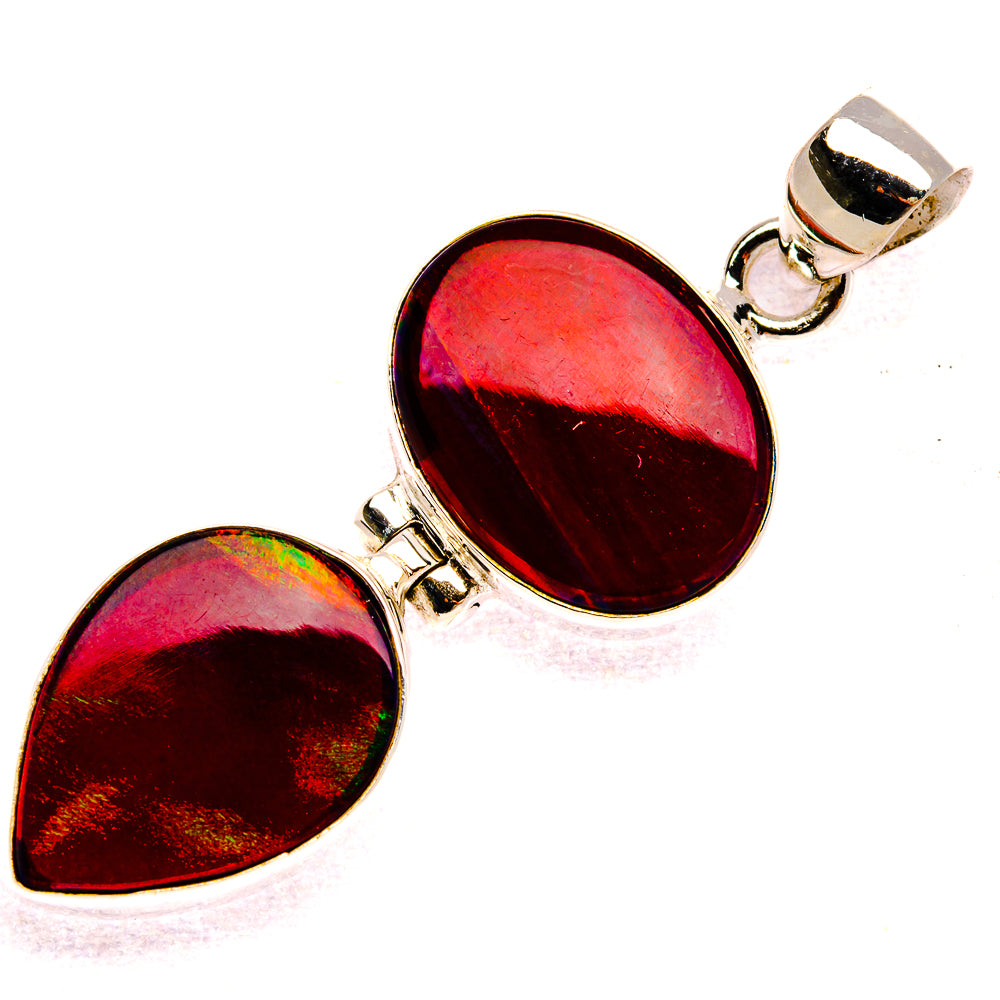 Aura Opal Pendant 1 3/4" (925 Sterling Silver) PD37928