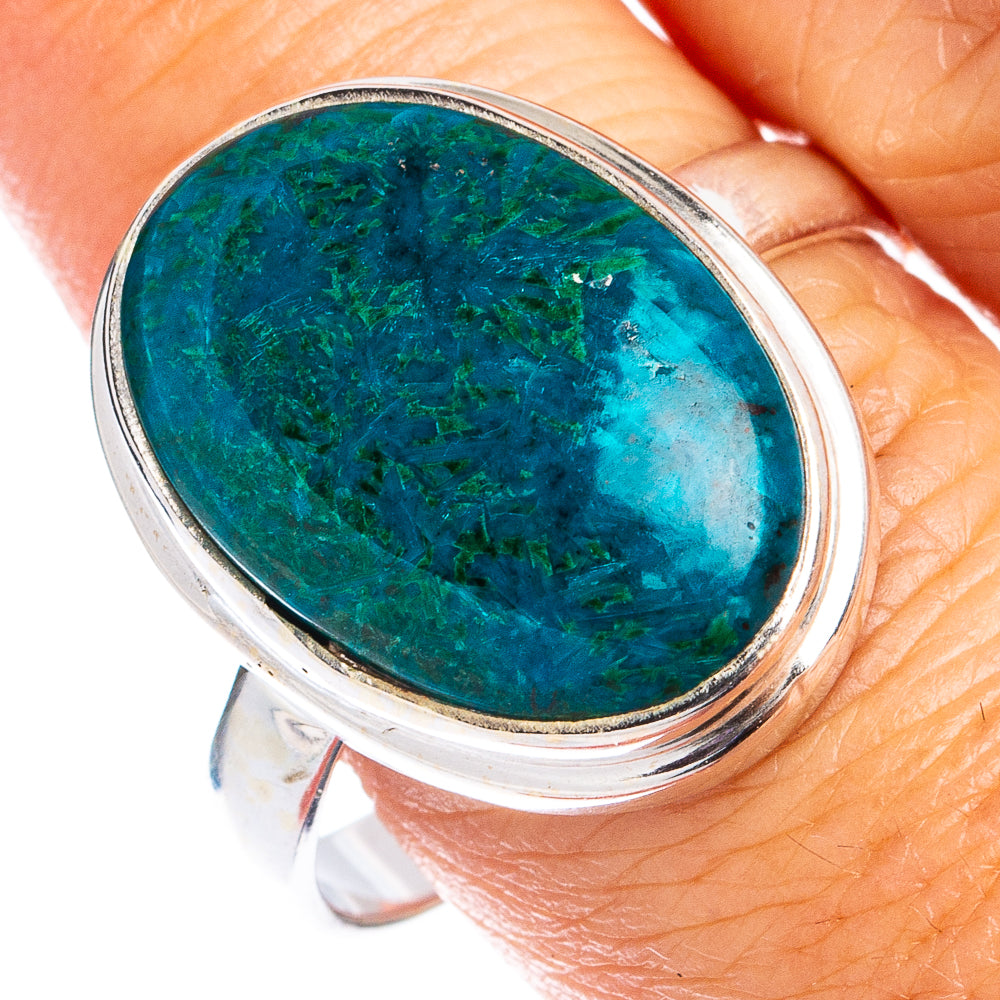 Shattuckite Ring Size 10.75 (925 Sterling Silver) R8490