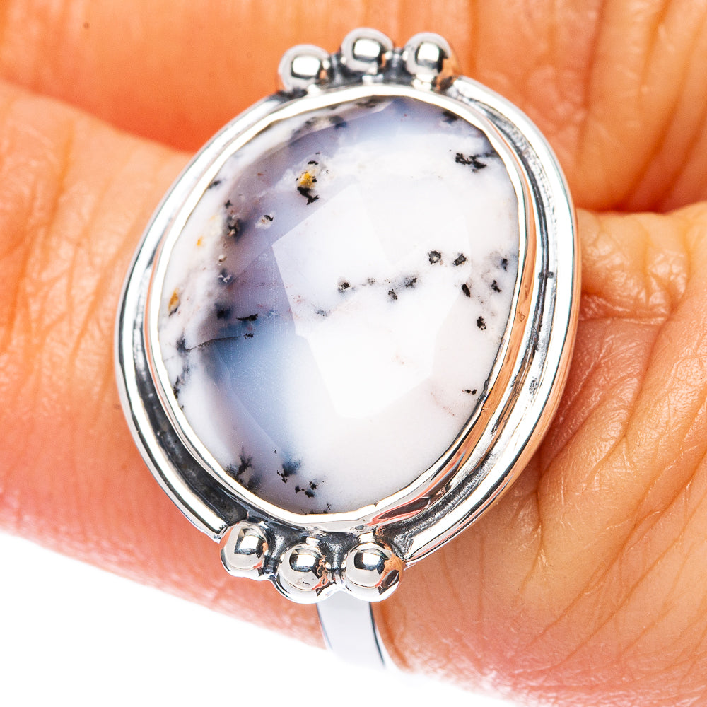 Asc Premium Dendritic Opal Ring Size 6 (925 Sterling Silver) R3483