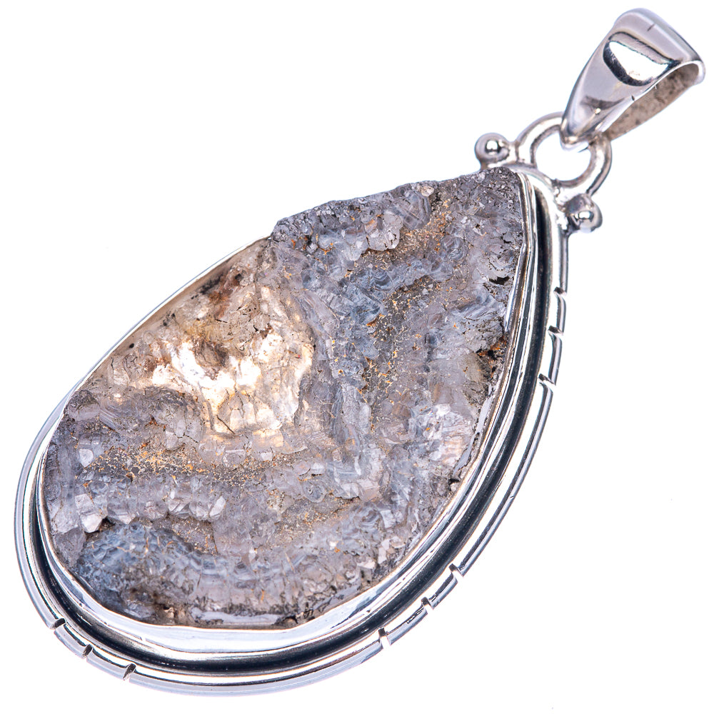 Desert Druzy Pendant 1 7/8" (925 Sterling Silver) P41403