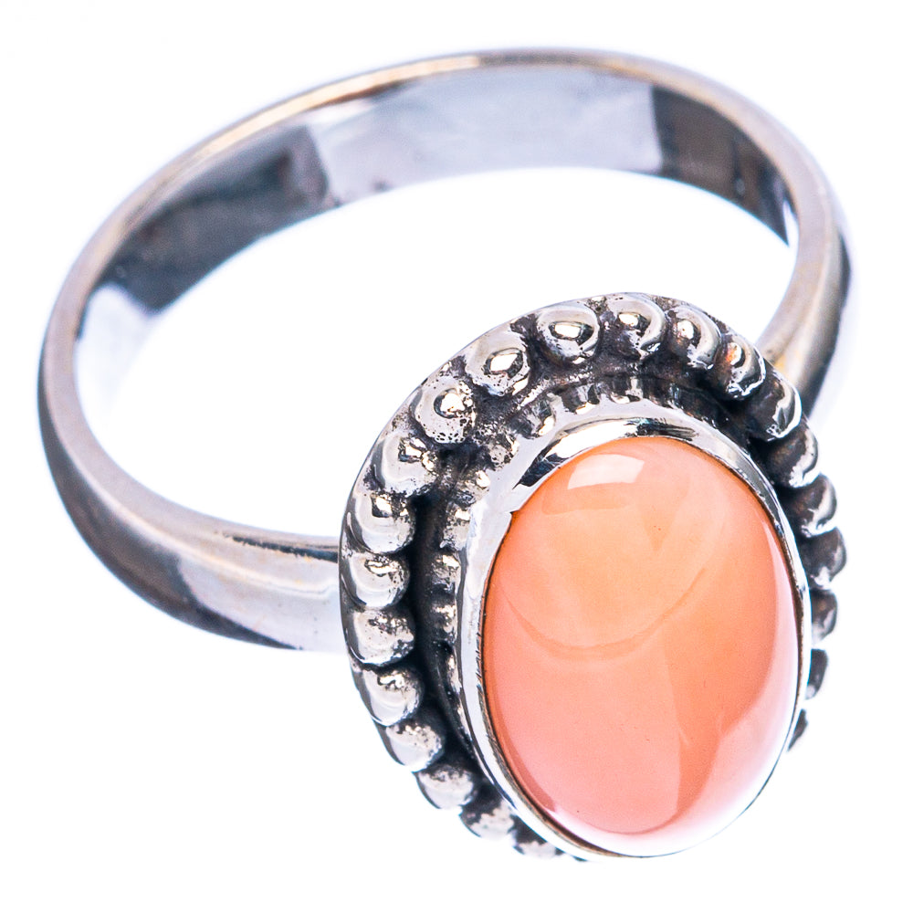 Pink Opal Ring Size 6 (925 Sterling Silver) R5036