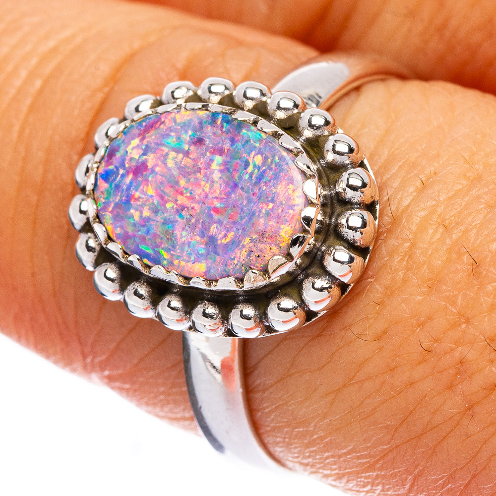 Synthetic Opal Ring Size 8 (925 Sterling Silver) R146301