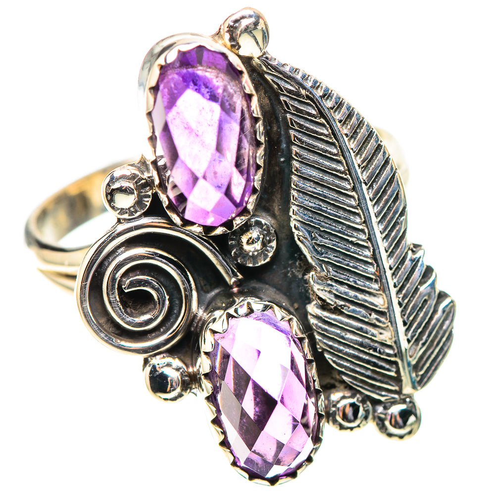 Faceted Amethyst Ring Size 9.25 (925 Sterling Silver) RING138488