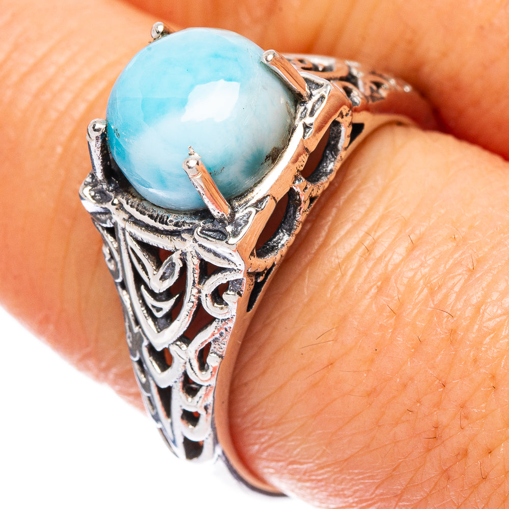 Larimar 925 Sterling Silver Ring Size 9 Ana Co R2537