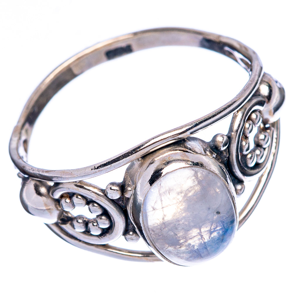 Rainbow Moonstone Ring Size 7.25 (925 Sterling Silver) R146420