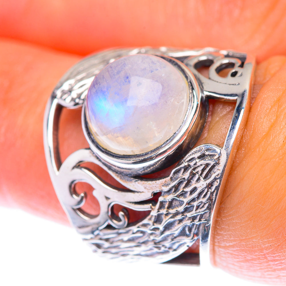 Rainbow Moonstone Ring Size 6.25 (925 Sterling Silver) RING139930