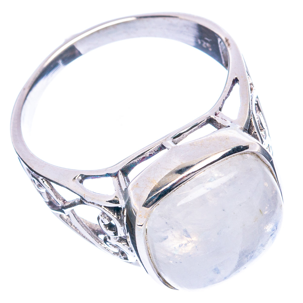 Rainbow Moonstone Ring Size 9.5 (925 Sterling Silver) R4793