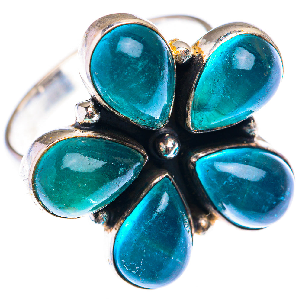 Large Blue Fluorite Ring Size 10 (925 Sterling Silver) RING140019
