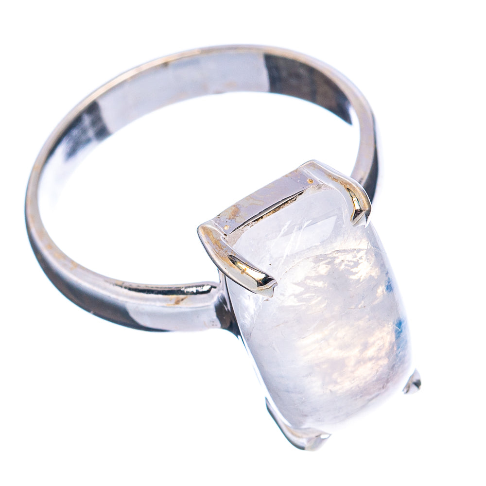 Rainbow Moonstone Ring Size 7 (.925 Sterling Silver)