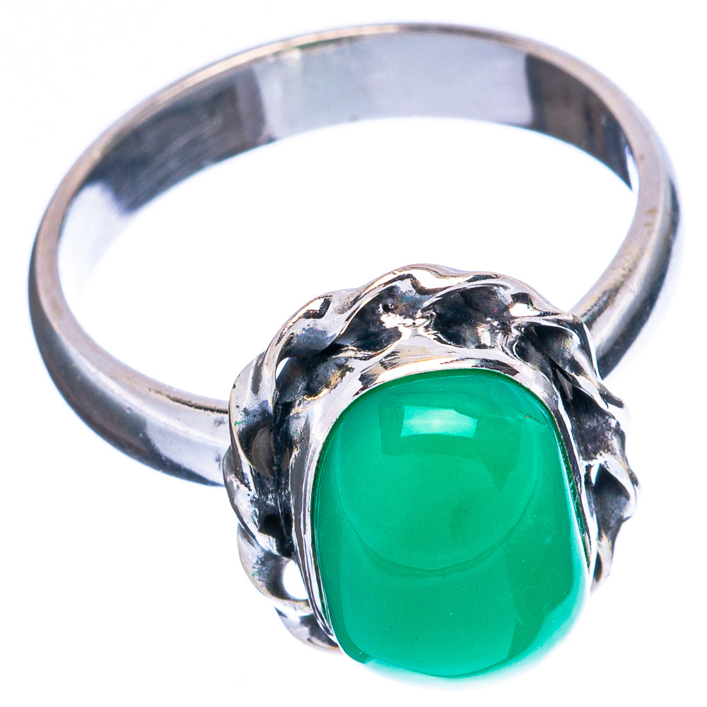Chrysoprase Ring Size 7 (925 Sterling Silver) R5025