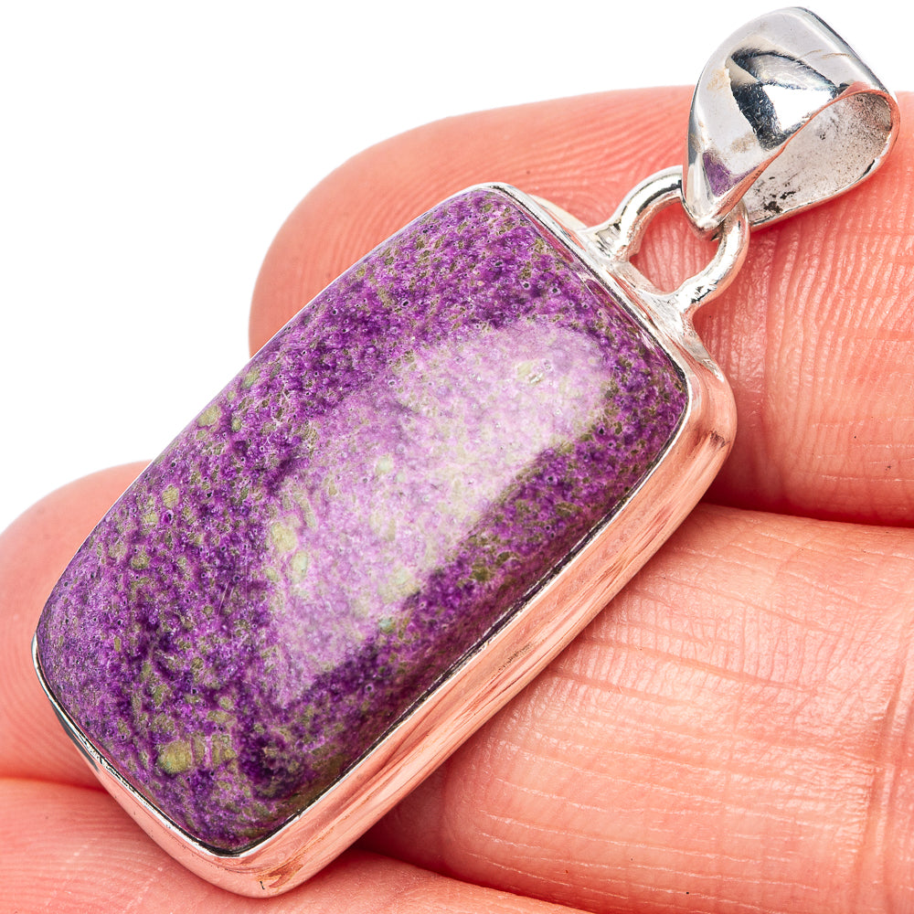 Stichtite Pendant 1 1/2" (925 Sterling Silver) P42518