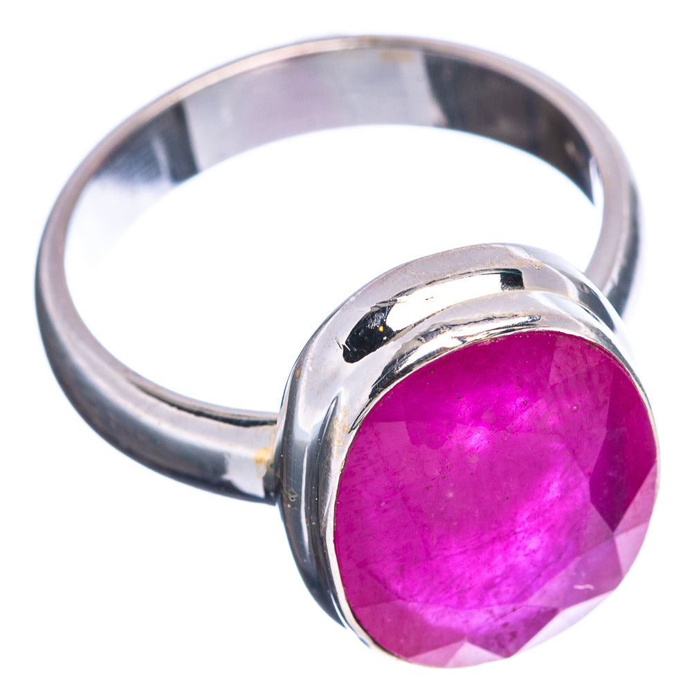 Premium Burmese Glass Filled Ruby Ring Size 7 (.925 Sterling Silver)