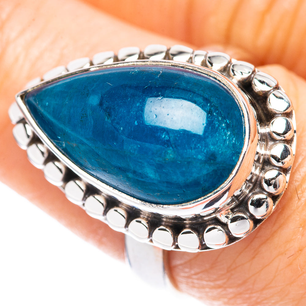 Rare Apatite Ring Size 8 (925 Sterling Silver) R2105