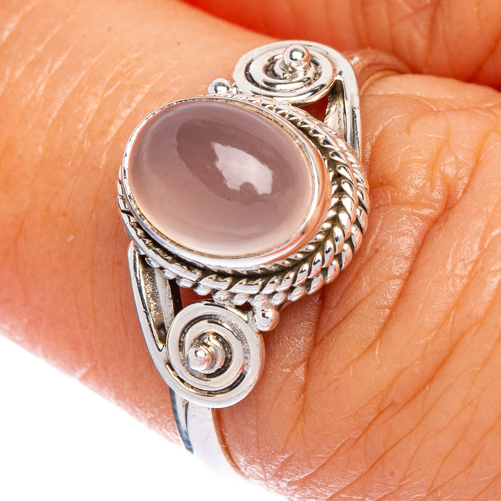 Rose Quartz Dainty Ring Size 6.5 (925 Sterling Silver) R147280